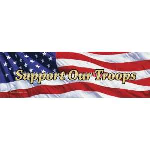  Graphic   16x54 US Flag 2 Support Our Troops Patio, Lawn & Garden