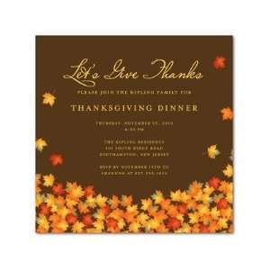 Thanksgiving Party Invitations   Foliage Flurry By Shd2