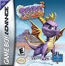 Spyro 2 Season of Flame Nintendo Game Boy Advance, 2002  
