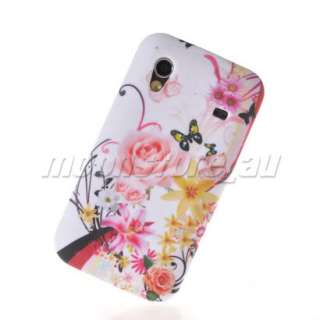 FLOWER SOFT SILICONE GEL TPU CASE COVER FOR SAMSUNG S5830 GALAXY ACE 