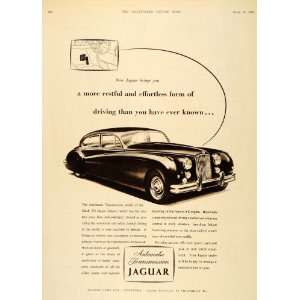 1956 Ad Jaguar Mark VII Saloon Automatic Transmission   Original Print 