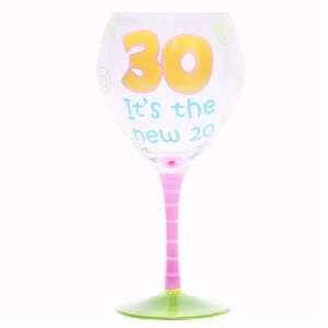 Tumbleweed 30 Is the New 20 Birthday Wine Glass  Kitchen 