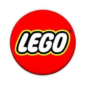 Lego Logo 1 Pin Button Badge (Retro Vintage Childrens)  