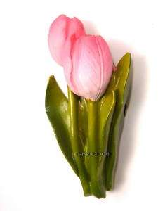 Tulip (pink) Flower refrigerator 3D fridge Car Magnet  