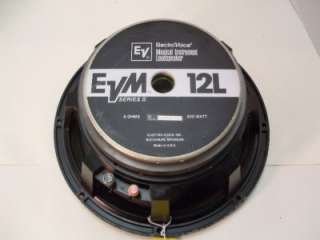Electro Voice EVM 12L Series II 12 Speaker EVM12L EV  