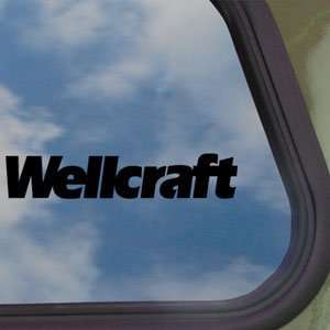  Wellcraft Black Decal BOAT CRUISER Truck Window Sticker 