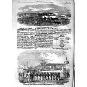  1854 Boat Attack Sulineh Danube Captain Parker Funeral 