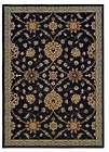 Thick Black Burgundy Isfan Wool Area Rugs Carpet 6x8  