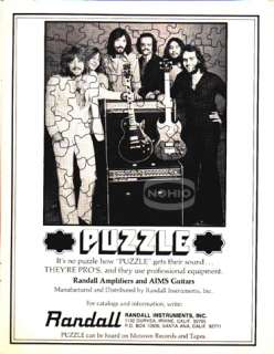 PUZZLE PHOTO AD Randall Amp 70s Motown Band AIMS guitar  