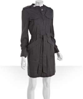   by Marc Jacobs nine iron cotton twill Marlow long sleeve cargo dress