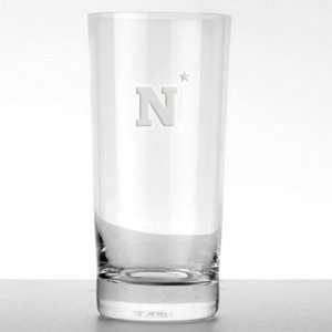  US Naval Academy Iced Beverage Glasses with N star Logo 