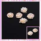 Orange Nail Art Decorations Nail Art 3D Resin 5pcs with Rhinestone 