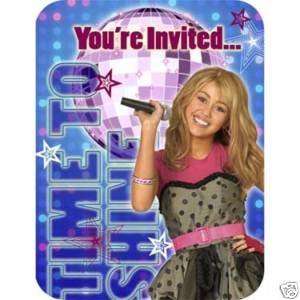  Disney Hannah Montana Birthday Invitations & Thank You Card 