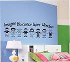 Imagine Discover Children Vinyl Wall Lettering Words
