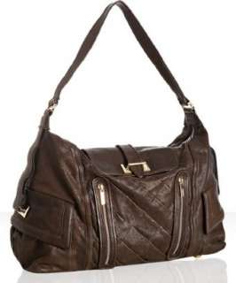 style #306301502 chocolate pleated leather Marseille large shoulder 