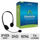 Dragon Naturally Speaking Premium 11 w/ Mic, Headset + Training DVD