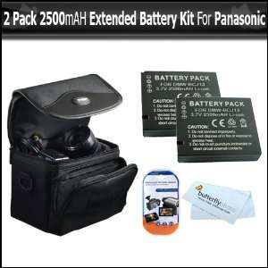  2 Pack Battery Kit For The Panasonic DMC LX5 Camera 