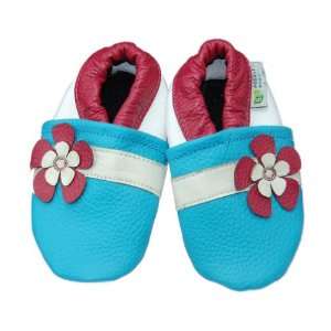    Augusta Baby Aloha Blue Soft Sole Leather Baby Shoe (6 12 mo) Baby
