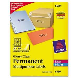 Avery Products   Avery   Permanent I.D. Labels, 1 x 2 5/8 