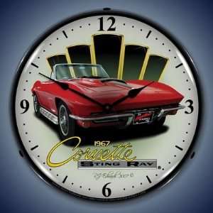  1967 Corvette Lighted Wall Clock