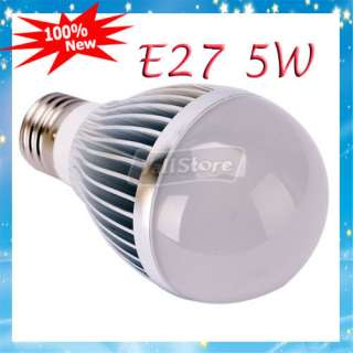 New E27 5W 12V High power Bright White LED Light Bulb  