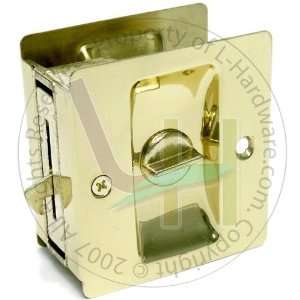   Privacy Pocket Lock for Sliding Door (Solid Brass)