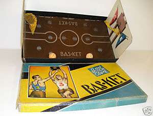 1938 basketball shooting board game tabletop REAL NETS  