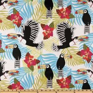  56 Wide Jungle Fever Laminated Cotton Lonely Toucan 