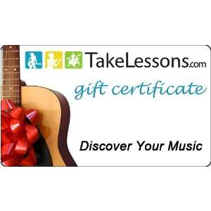  $100 Music Lessons Gift Certificate from TakeLessons 