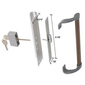 CRL Keyed Wood/Aluminum Mortyise Style Sliding Glass Door Handle 6 7/8 