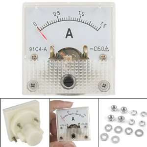  91C4 DC 1.5A Analog Current Panel Meter Gauge Ammeter 