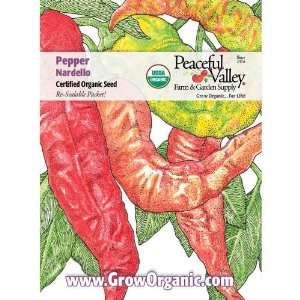  Organic Pepper Seed Pack, Nardello Patio, Lawn & Garden