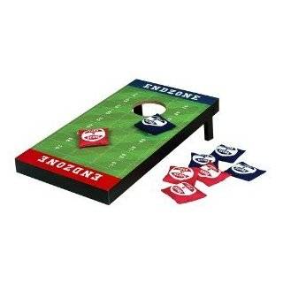  Football Bean Bag Toss & Corn Hole Set   2 Boards & 8 Bean 