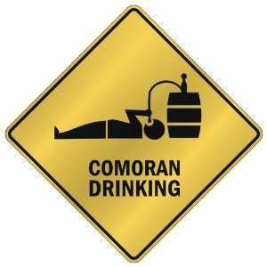    COMORAN DRINKING  CROSSING SIGN COUNTRY COMOROS