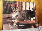 1980 purina cat chow cat calendar w gimpy cat on