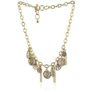  Bronzed by Barse Lace Charms Necklace Jewelry