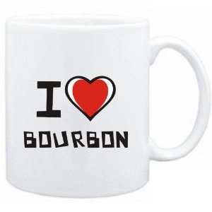  Mug White I love Bourbon  Drinks