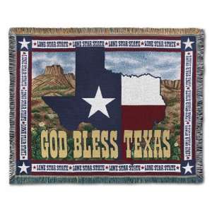  The God Bless Texas Throw