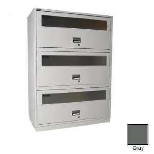   43 in. Insulated 3 Side Tab Lateral File   Gray