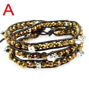 New Fashion Accessories Chan Luu Wrap Bracelet with Crystal Beads, BR 