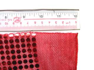 G06 Shiny Red Sequin Fabric Fashion Material by Yard  