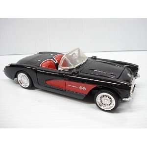  Sunnyside Die Cast 1957 Corvette 1/24 Scale   Black Toys & Games