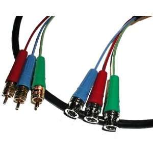   ft) 3 Channel Silver Serpent Component Video Cable RCA/BNC