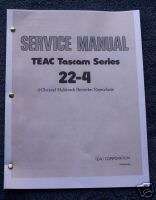 Tascam 22 4 Reel to Reel Service Manual CD Adobe Format  