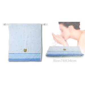  Amico Baby Blue Towel Washcloth with Bear Head Design 