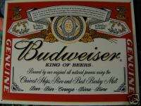 Tin Sign  Budweiser Emblem  