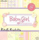 SWEET BABY GIRL 8x8 Scrapbooki​ng Kit Paper Studio NEW