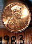 1983 P OBW LINCOLN CENT ROLL ORIGINAL BK SHRINK WRAPPED