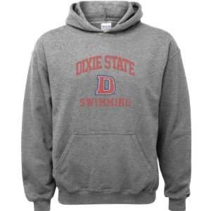  Dixie State Red Storm Sport Grey Youth Varsity Washed Swimming 