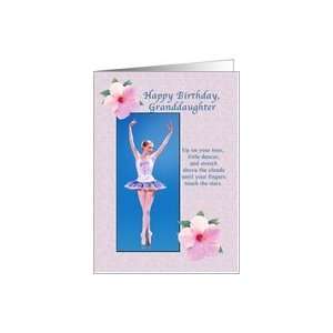   , Granddaughter, Ballerina, Hibiscus Flowers Card Toys & Games